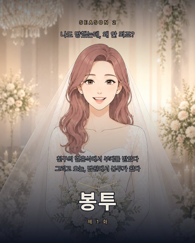 인스타그램 연재 웹툰 '나도 당했는데, 왜 안 되죠?' 시즌 2 표지
